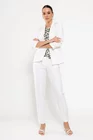 Sacou Caramel casual cu manșetă ivory S1511 thumbnail picture - 