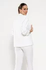 Sacou Caramel casual cu manșetă ivory S1511 thumbnail picture - 