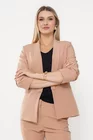 Sacou Caramel casual cu manșetă mocha S1511 thumbnail picture - 