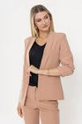Sacou Caramel casual cu manșetă mocha S1511 thumbnail picture - 