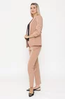 Sacou Caramel casual cu manșetă mocha S1511 thumbnail picture - 
