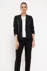 Sacou Caramel casual cu manșetă negru S1511 thumbnail picture - 