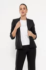 Sacou Caramel casual cu manșetă negru S1511 thumbnail picture - 
