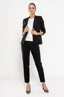 Sacou Caramel casual cu manșetă negru S1511 thumbnail picture - 