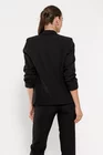 Sacou Caramel casual cu manșetă negru S1511 thumbnail picture - 