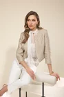 Sacou Caramel cu paiete discrete bej S1507 thumbnail picture - 