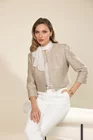 Sacou Caramel cu paiete discrete bej S1507 thumbnail picture - 