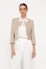 Sacou Caramel cu paiete discrete bej S1507 thumbnail picture - 