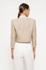 Sacou Caramel cu paiete discrete bej S1507 thumbnail picture - 