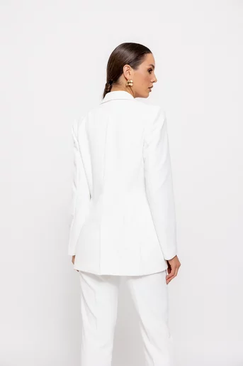 Sacou Caramel double-breasted ivory S1504