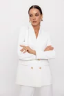 Sacou Caramel double-breasted ivory S1504 thumbnail picture - 