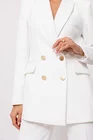 Sacou Caramel double-breasted ivory S1504 thumbnail picture - 