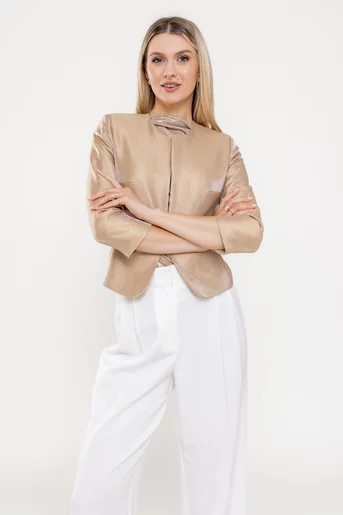 Sacou Caramel elegant auriu S1508