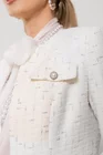 Sacou Caramel elegant cu clape ivory S1506 thumbnail picture - 