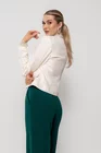 Sacou Caramel elegant cu clape ivory S1506 thumbnail picture - 