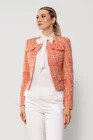 Sacou Caramel elegant cu clape oranj S1505 thumbnail picture - 