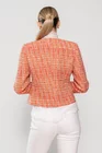 Sacou Caramel elegant cu clape oranj S1505 thumbnail picture - 