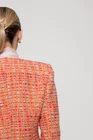 Sacou Caramel elegant cu clape oranj S1505 thumbnail picture - 