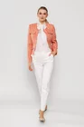 Sacou Caramel elegant cu clape oranj S1505 thumbnail picture - 