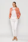 Sacou Caramel elegant cu clape oranj S1505 thumbnail picture - 