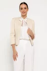 Sacou Caramel elegant cu fir lucios crem S1508 thumbnail picture - 