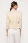 Sacou Caramel elegant cu fir lucios crem S1508 thumbnail picture - 