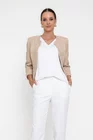Sacou Caramel elegant cu fir lucios roz S1508 thumbnail picture - 