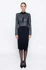 Sacou Caramel elegant cu fir lurex negru S1503 thumbnail picture - 