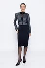 Sacou Caramel elegant cu fir lurex negru S1503 thumbnail picture - 