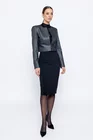 Sacou Caramel elegant cu fir lurex negru S1503 thumbnail picture - 