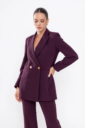 Sacou Caramel office burgundy S1514