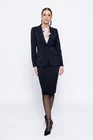 Sacou Caramel stofă Melina negru S1502 thumbnail picture - 