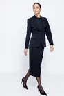 Sacou Caramel stofă Melina negru S1502 thumbnail picture - 