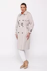Trench la două rânduri de nasturi bej JKCT0203 thumbnail picture - 