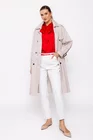 Trench la două rânduri de nasturi bej JKCT0203 thumbnail picture - 