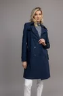 Trenci cambrat cu cordon bleumarin S6302 thumbnail picture - 