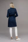 Trenci cambrat cu cordon bleumarin S6302 thumbnail picture - 