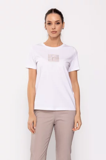 Tricou bumbac alb BLI0239