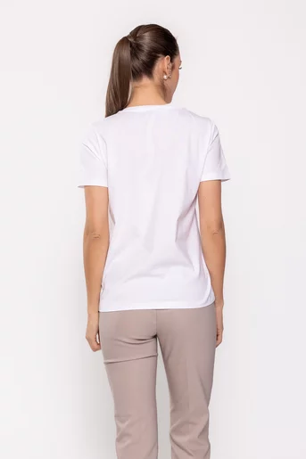 Tricou bumbac alb BLI0239