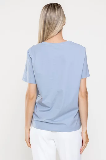 Tricou bumbac albastru  BMM0318