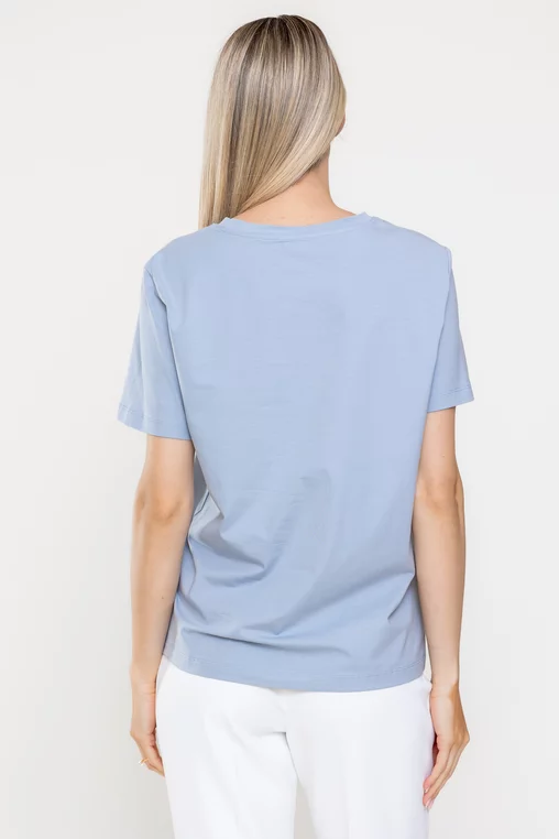 Tricou bumbac albastru BMM0318 picture - 2