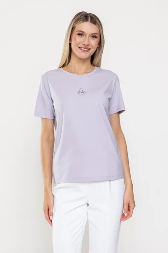 Tricou bumbac bike violet BMM0313