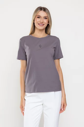 Tricou bumbac cactus gri   BMM0325