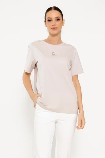 Tricou bumbac cherry bej BMM0306