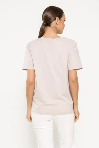 Tricou bumbac cherry bej BMM0306
