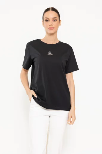 Tricou bumbac cherry negru BMM0306