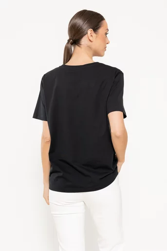Tricou bumbac cherry negru BMM0306