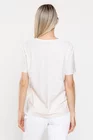 Tricou bumbac decor cireșe bej BMM0316 thumbnail picture - 
