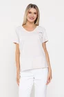 Tricou bumbac decorat cu fluturi bej BMM0314 thumbnail picture - 