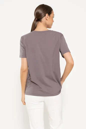 Tricou bumbac gold square gri BMM0308